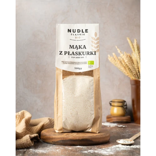 Mąka Z PŁASKURKI typ 2000 500g BIO